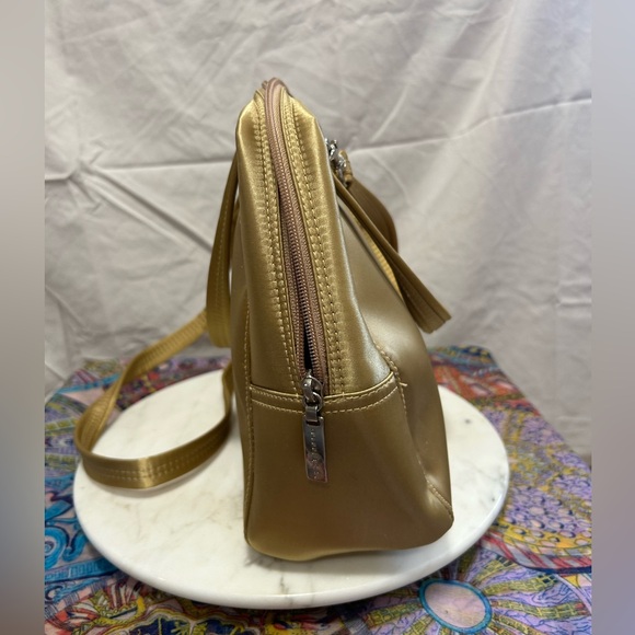 Liz Clairborne crossbody with shoulder option gold purse - Picture 5 of 12